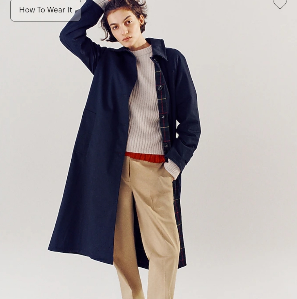 Alex Eagle X J.Crew Reversible Trench Coat Cn085 $428 Nwt Size 00 (Oversized)